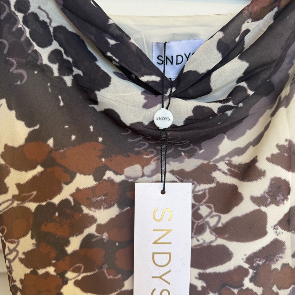 SYNDYS Maxi Dress in Snake Skin – Size S (NWT) - Picture 7 of 9